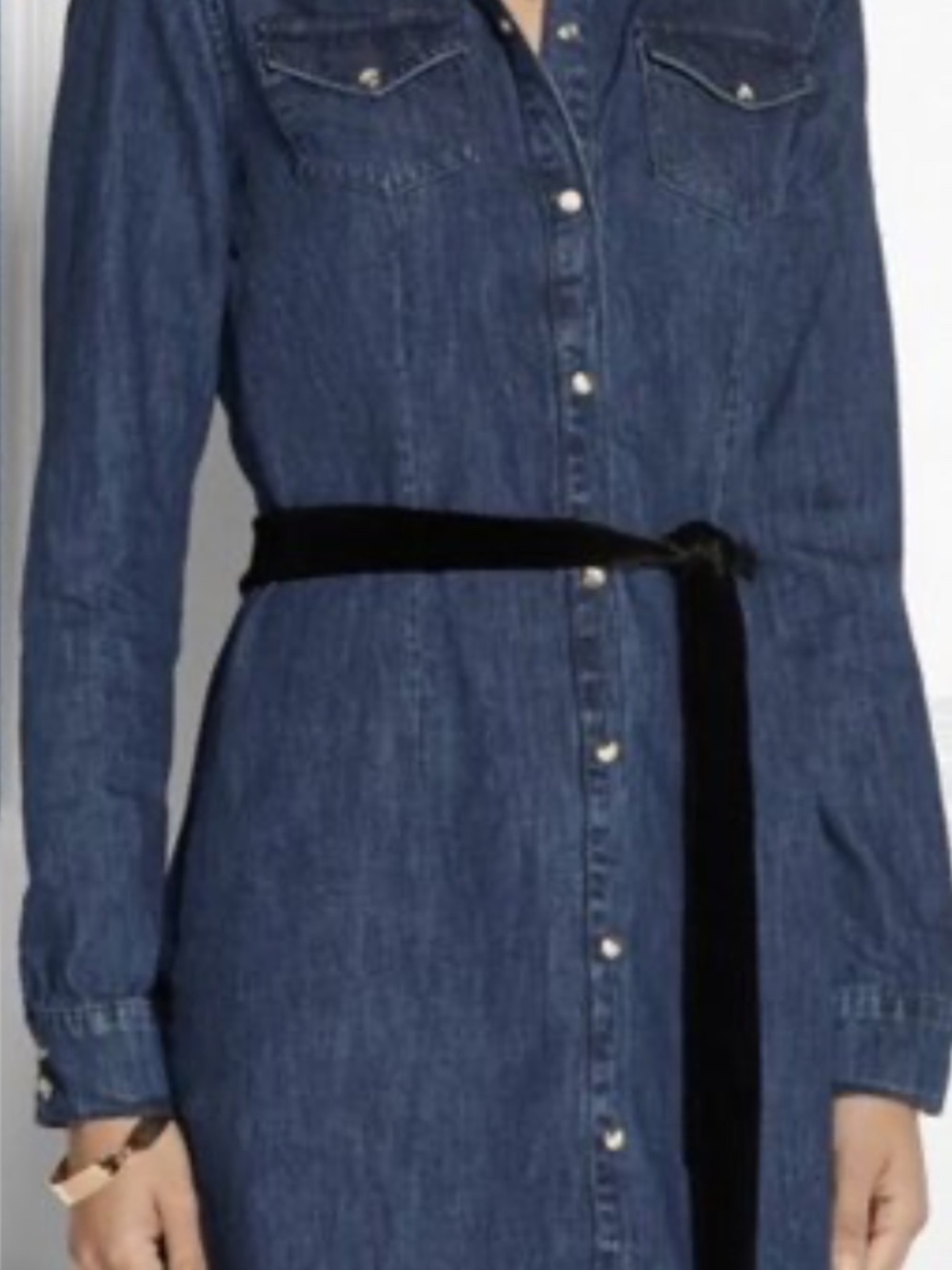 Maje Ralexa Denim Mini Dress - Picture 2 of 6